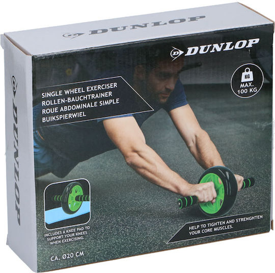 Dunlop Ρόδα Κοιλιακών Πράσινη με Αντιολισθητικές Λαβές