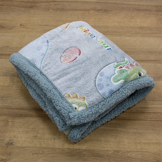Lino Home Blanket Cot Fleece Gray 110x150cm