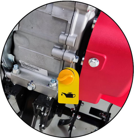Loncin LC600 Viertakt Kultivator Benzin 5.5hp/196cc mit Manueller Start und Motor Loncin