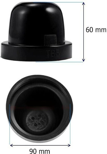 Капачка за LED лампа HID 90 мм