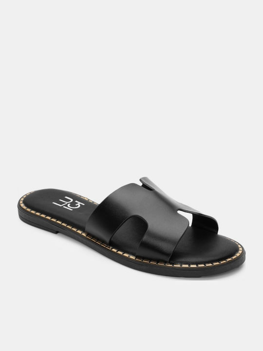 Flache Sandalen für Damen in Schwarz Farbe