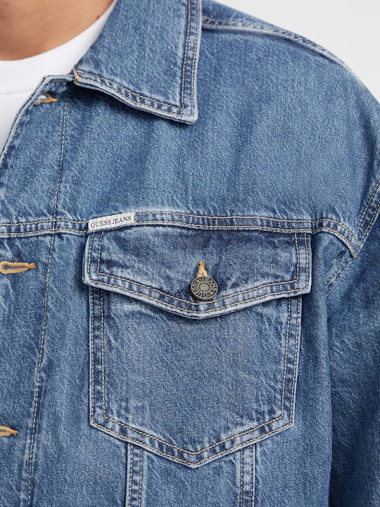 Guess Denim Jacket Stone Wash