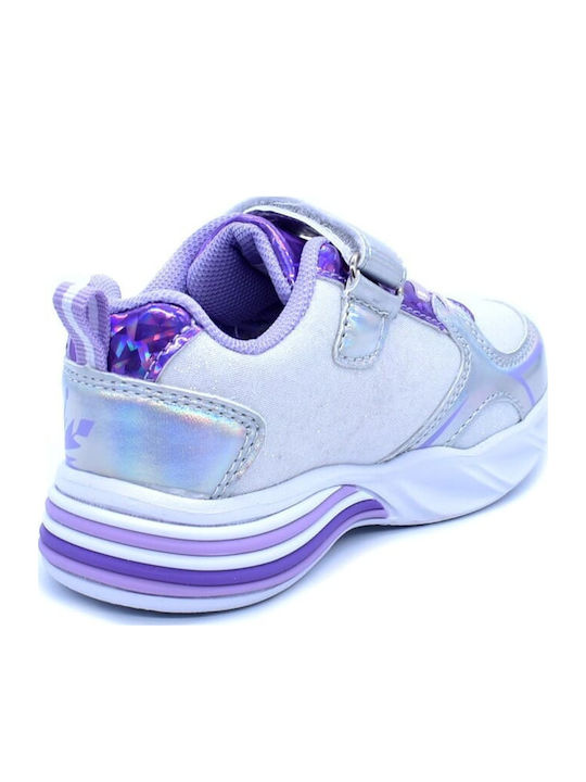 Παιδικά Sneakers με Φωτάκια Ασημί D4310607T-0050