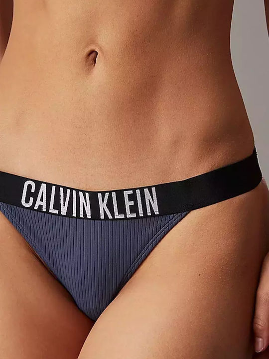 Bikini Slip Ψηλόμεσο Γκρι