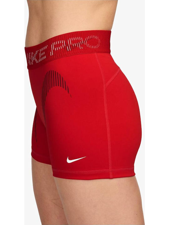 Dri-Fit Pro Training Γυναικείο Κολάν-Σορτς Κόκκινο
