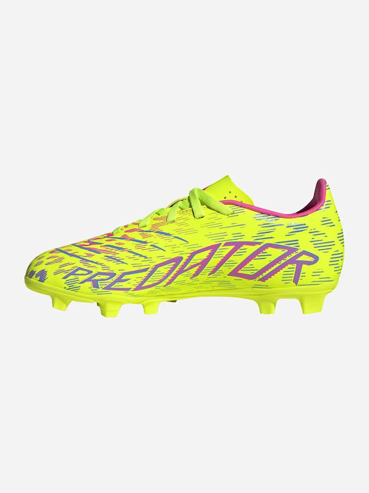 Predator Club Kids Molded Soccer Shoes Yellow