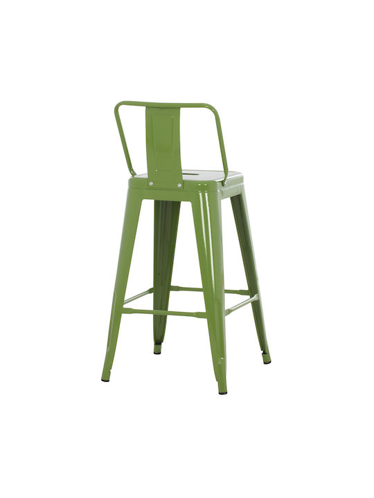 Stool for Bar Outdoor Melita-pro Light Olive Green 43x43x88cm