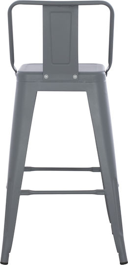 Табуретка Бар За външна употреба Melita-pro Сив 1бр 43x43x88см