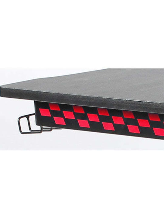 Γραφείο Gaming Ξύλινο Black-red 116x75x75εκ.