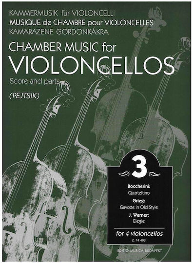 Editio Musica Budapest Pejtsik Muzică de Cameră Violoncele Vol 3 Carte de Violoncel