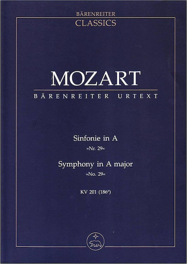 Mozart Symphony In A Major Pocket Score