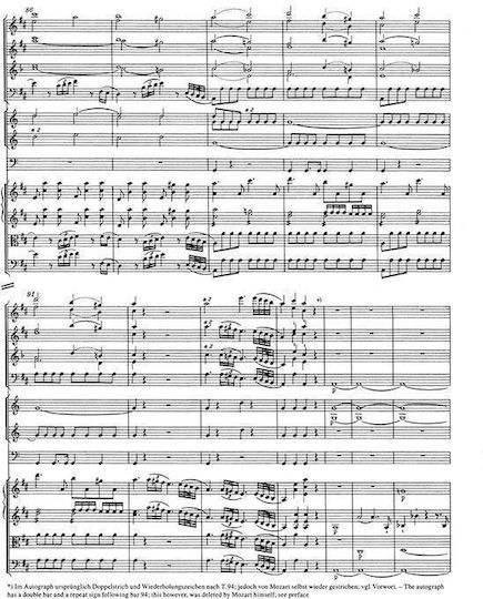 Mozart Simfonia în Re major Nr.35 Kv385 Partitură de buzunar
