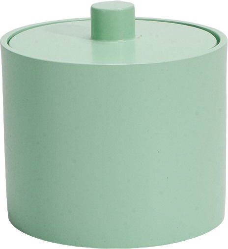 Inter Ceramic Mint Cotton Cotton Swab Box Icca 55655 Lg Freestanding Polyresin 10.1x8cm Matte Mint