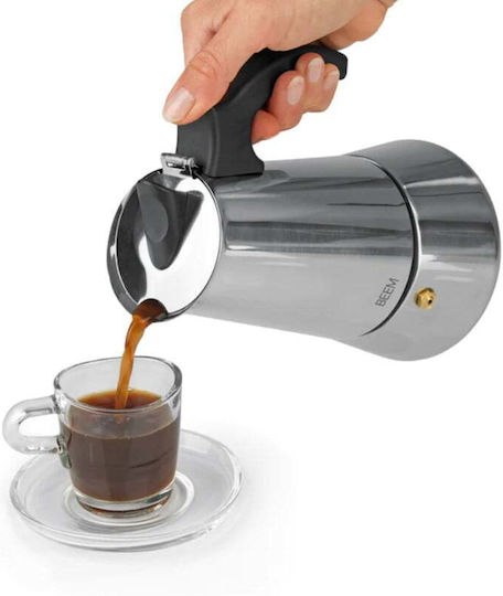 Moka Espresso Maker Stove Beem 300 Ml Stainless Steel