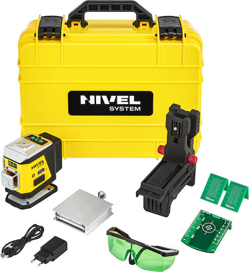 Cross Line Laser Level Nivel System Cl3g 3d Multifunctional Green Laser 3 Laser Planes 360 Degrees