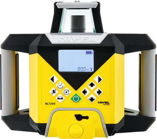 Sistem laser rotativ digital Nl720g fascicul verde planuri verticale orizontale pante rază de până la 700 m auto-nivelare