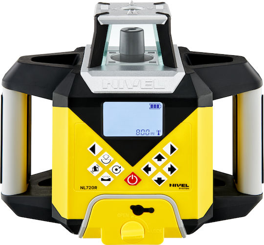 Nl720r Digital Rotary Laser Level System Red Beam Vertical Horizontal Slopes Range Up To 700 M Self-leveling
