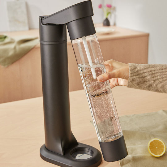 Aparat de făcut apă carbogazoasă Create Soda Maker Studio 1 Litru Negru