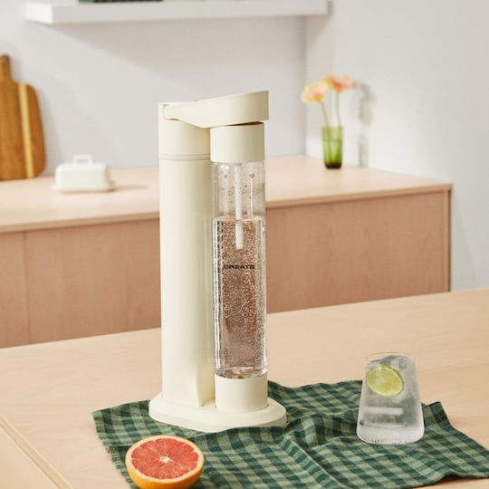 Aparat de făcut apă carbogazoasă Create Soda Maker Studio 1 Litru Crem