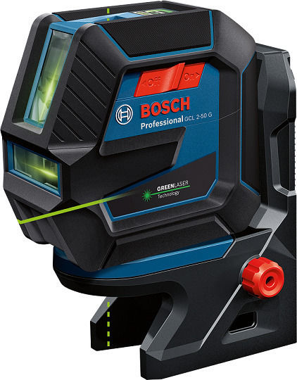 Bosch GCL 2-50 G Professional Self-leveling Linear Laser Level Green Beam 1.5V with Working Range 15m