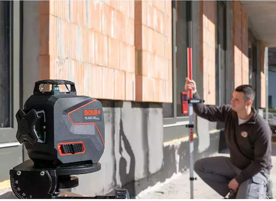 Sola PLANO 3D GREEN Αυτορυθμιζόμενο Γραμμικό Αλφάδι Laser Πράσινης Δέσμης 3.6V με Εύρος Εργασίας 30m