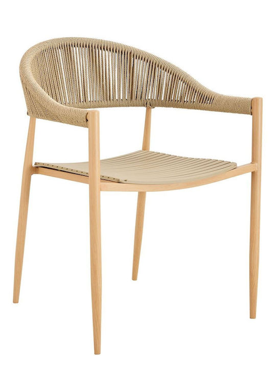Gartenstühle Metallisch Malta Braun E6722,3 57x57x76cm