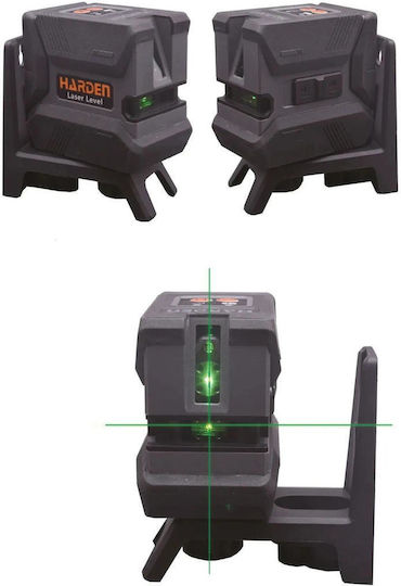 Harden Γραμμικό Αλφάδι Laser Πράσινης Δέσμης 1.5V με Εύρος Εργασίας 15m