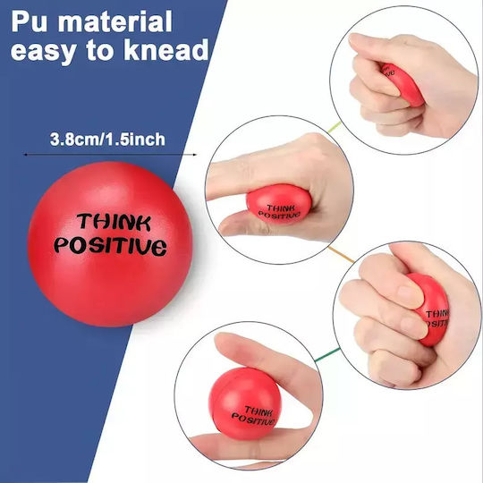 Minge de stres din spumă cu citat încurajator 1 bucată Ot02