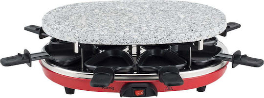 HKoenig Επιτραπέζια Ηλεκτρική Ψησταριά Raclette 900W Ανοξείδωτη