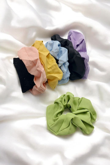 Elastic de păr verde solid