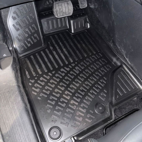 3D Tray Mats Rubber TPE Peugeot 3008 24+ Hybrid Rizline 4 Pieces Black