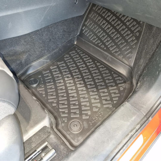 3D Tablettmatten Gummi TPE VW Tiguan 2024 Rizline 4 Stück Schwarz