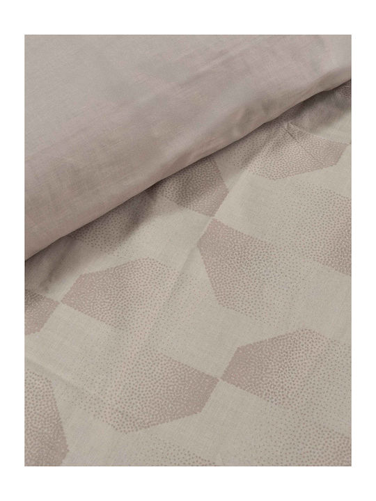 Madi Boxy Σετ Κουβερλί Μονό Μπεζ 170x240cm 2τμχ
