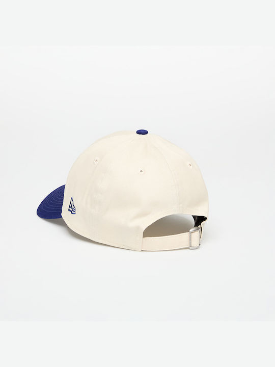 New Era Mlb Colour Block 9forty Los Angeles Dodgers Light Cream Light Royal Bright Royal