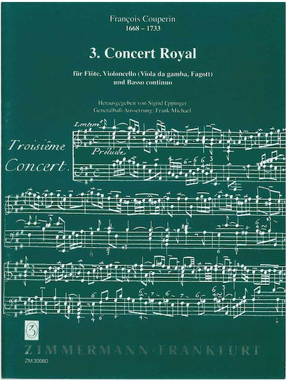 Couperin 3. Concert Royal pentru flaut, violoncel, bas
