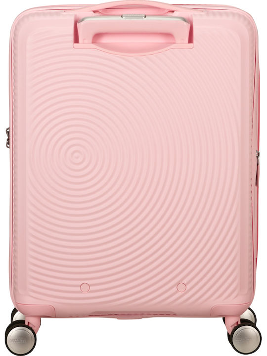 American Tourister Soundbox Βαλίτσα Ταξιδίου Καμπίνας Σκληρή Pastel Pink με 4 Ρόδες Ύψους 55εκ.