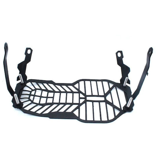 Protecție far motocicletă Negru