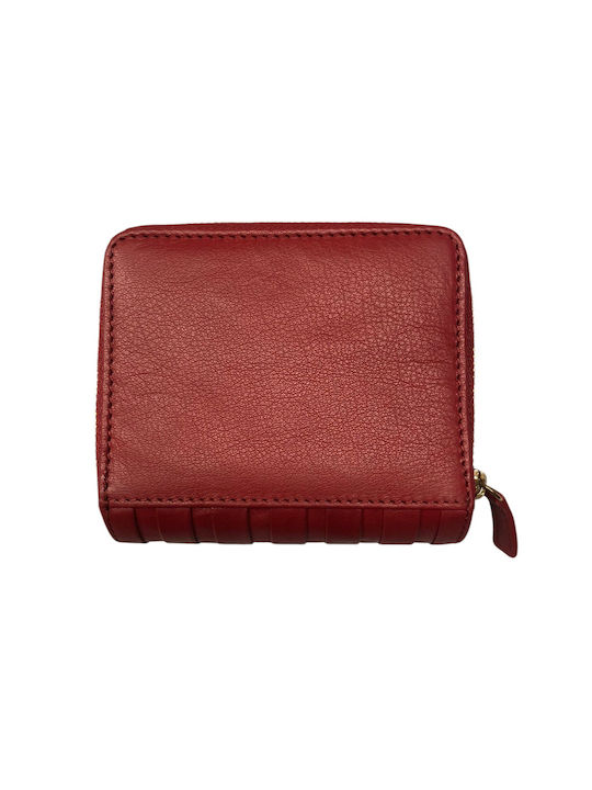 Guy Laroche Small Leather Women's Wallet with RFID Red