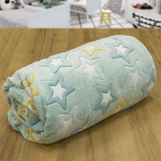 Lino Home Одеяло Флийс Светещо Mint 160x220cm