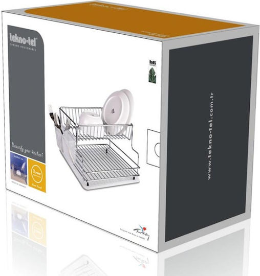 Tekno-Tel Στραγγιστήρι Νεροχύτη Inox Ασημί 41x30x21cm Tekno-Tel Στραγγιστήρι Νεροχύτη Inox Ασημί 41x30x21cm