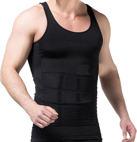 Men's Compression Vest for Slimmer Waistline Slim N Lift Black Gl-52963