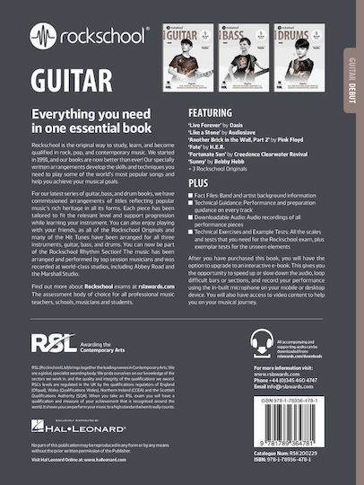 Rockschool Guitar Debut & Online Audio 2024