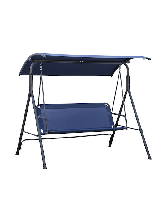 Κούνια με Βάση 3 Θέσεων Μεταλλική Μ172xΠ110xΥ153cm Navy Μπλε Κούνια με Βάση 3 Θέσεων Μεταλλική Μ172xΠ110xΥ153cm Navy Μπλε