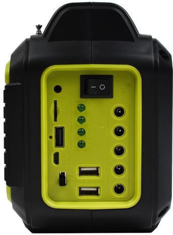 Autonome Photovoltaiksysteme mit Blitzlicht 4 Lampen Radio und USB-Ladegerät 105996