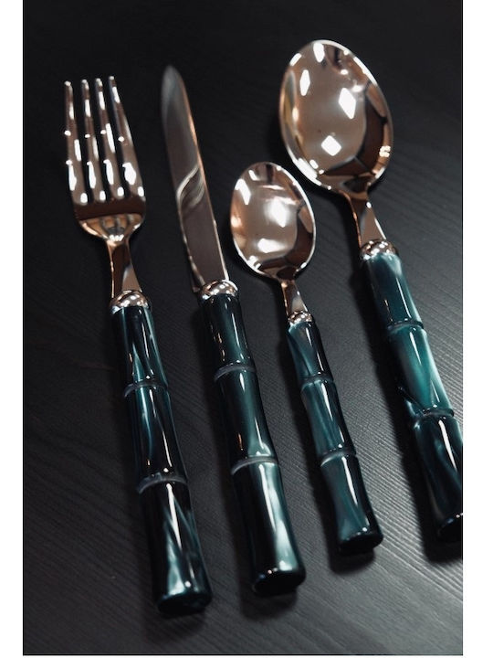 Rivadossi Sandro Bamboo Cutlery Set Stainless Green 24pcs