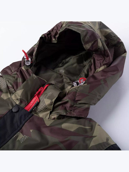 Kinder Freizeitjacke Lang mit Kapuze Black