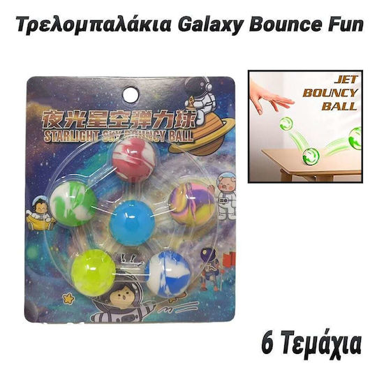Set de 6 mingi nebune Galaxy Bounce Distracție