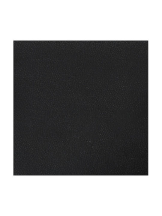 Διθέσιος Καναπές Δερματίνη Μαύρος 174x74.5x70.5εκ.