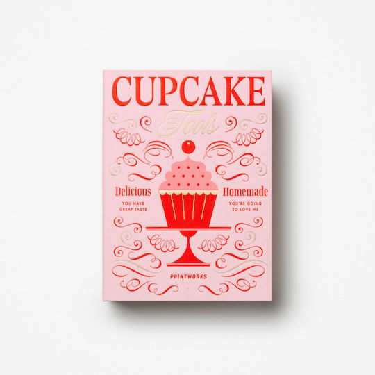 22-piece Cupcake Utensil Set Printworks Pink
