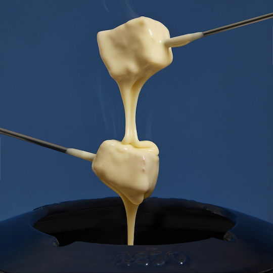 HKoenig Mont D'arbois Vas pentru Fondue cu lumină de ceai Din fonta Albastru